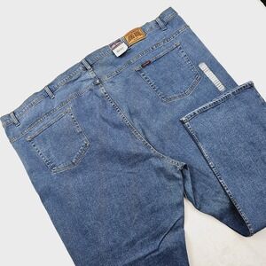 NEW Long‎ Haul Jeans Mens 62W 32L Blue Denim 5 Pockets Stretch Casual